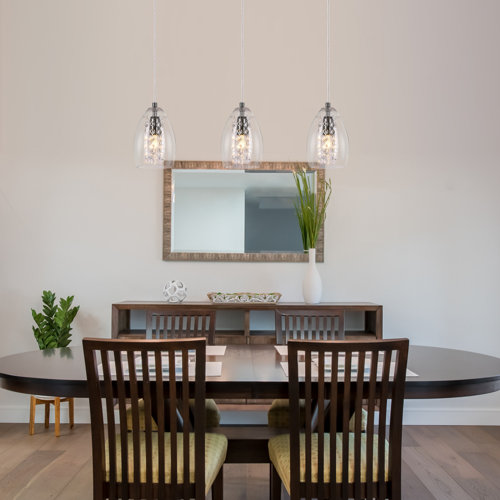 House of Hampton® Ahull 3 Light Chrome Kitchen Island Pendant Wayfair